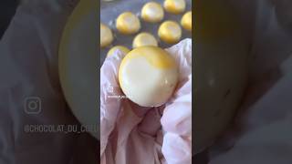 10 seconds of popping out bonbons 🍫 belgianchocolate chocoholic chocolatier chocolatereels [upl. by Halilad]