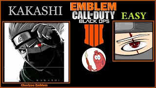 BO4 EMBLEM KAKASHI SENSEI TUTO EASY  BLACK OPS 4 KAKASHI  By chorizoo emblem [upl. by Bronwen]