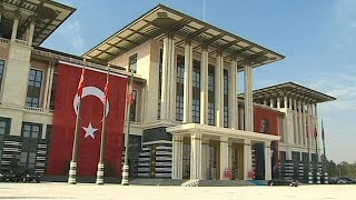 Turkish president Erdogan unveils his new palace of a thousand rooms [upl. by Jewell]