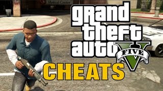 GTA 5 Gameplay with CHEATS GTA V Cheat Codes [upl. by Nibas]