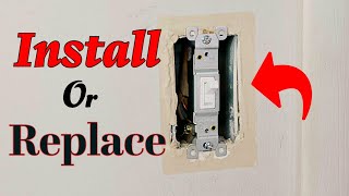 How To Replace Light Switch Install Easy Simple [upl. by Ahsaetal]