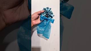 Diy beautiful scrunchie 😍diy shorts viralvideo trending scrunchies [upl. by Ylrebmek170]