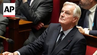 French lawmakers vote to oust Prime Minister Michel Barnier [upl. by Ivek817]