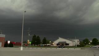 Severe Thunderstorm in Kokomo Indiana with Severe winds Hail April 26 2017 [upl. by Gaylord]