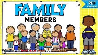 MIEMBROS DE LA FAMILIA EN INGLÉS Y ESPAÑOL  VOCABULARIO Y PRONUNCIACIÓN  FAMILY MEMBERS IN ENGLISH [upl. by Eduard]