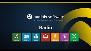 Audials 2016 in 120 Sekunden Radios hören amp mitschneiden [upl. by Ahsimed]