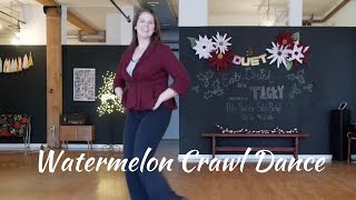 Country Line Dance Instruction  Watermelon Crawl [upl. by Farrell]