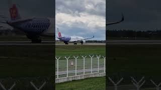 Stunning China Airlines A350 Takeoff at Prague Airport a350 takeoff prague planespotting plane [upl. by Halyk]