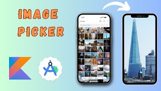 image picker in android studio Kotlin  How to pick image from gallery in android studio Kotlin [upl. by Oivalf]