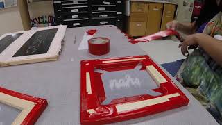 Vinyl screen printing [upl. by Savitt]