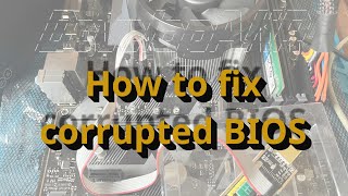 How to fix corrupted BIOS using CH341A programmer ch341a [upl. by Leitao]