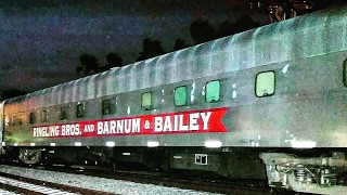 Final Ringling Brothers Circus Train out of Miami [upl. by Blim]