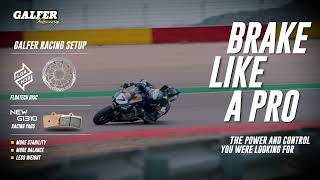 Video New Galfer Racing brake pads G1310 with Lorenzo Baldassarri Team Evan Bros Yamaha [upl. by Tartaglia]