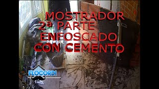 Mostrador curvo 2ª parte enfoscado con cemento [upl. by Eolc62]