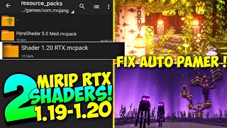 RTX😱 2 Shader MCPE 119  120 NON RENDER DRAGON  Shader for mcpe  mcpe shader 119  shaders [upl. by Eannaj913]