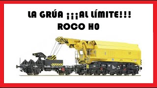 Vehículo Auxiliar Grúa Ferroviaria Giratoria Roco 73035 ¡¡¡Maniobras [upl. by Lihka]