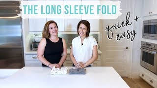 How To Fold A Long Sleeve Top [upl. by Arannahs]