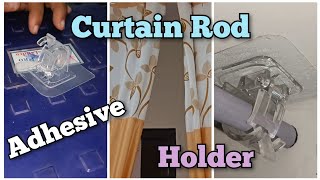 Adhesive Curtain Rod Holder  Adhesive Curtain Rod Tips [upl. by Seana546]