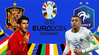 ESPANHA x FRANÇA  EUROCOPA 2024  SEMIFINAIS [upl. by Nob]