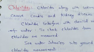 Chlorides  Chloride in water  Chemical water quality [upl. by Hepzi696]