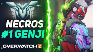 1 GENJI quotNECROSquot FASTEST GENJI IN OVERWATCH 2 [upl. by Aylad]