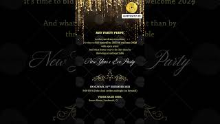 New Year Party Invitation Video  New Years Eve Party Invite  91 887979 4909 [upl. by Mroz]