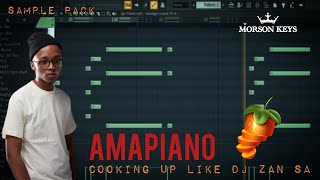 Amapiano FL Studio Tutorial 2023  cook up like Zan sa  sample pack [upl. by Trebornhoj564]