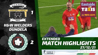 Match Highlights  HampW Welders Vs Dundela  27th December 2021 [upl. by Irrok]