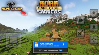 Best shader for MCPE 121  RDAK SHADERS  No Lag 100 Working In MCPE 121 [upl. by Ellienad]