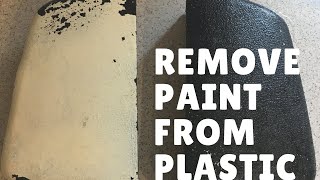 How Iremove paint from plastic  the NATURAL and SAFE way [upl. by Hannad]