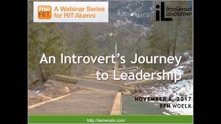 An Introverts Journey to Leadership [upl. by Shaylah]