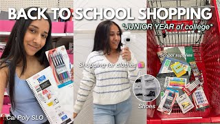 BACK TO SCHOOL SHOPPING 2024 junior year of college  supplies shoes clothes [upl. by Anec438]