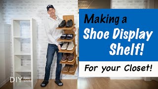 Make a WallMounted Shoe Shelf  DIY 4K [upl. by Richara]