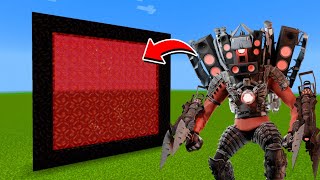 How to Make A Portal To The Titan Speakerman Modified Dimension in Minecraft [upl. by Lemyt408]