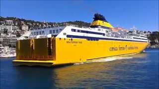 Manœuvre dun Ferry à lentrée du port de Nice  Corsica Ferries Sardinia ferries [upl. by Aramoix418]