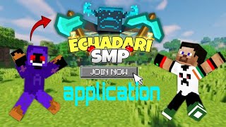 Application for ECHADARI SMP HypnoGamerz95 [upl. by Power]