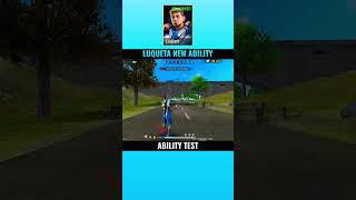 LUQUETA NEW ABILITY TEST PART2  OB46 UPDATE  shorts ffmax ob46 luqueta new ability ff [upl. by Imrots]