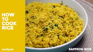 Saffron Rice How To Cook Rice Perfectly [upl. by Haroppizt393]