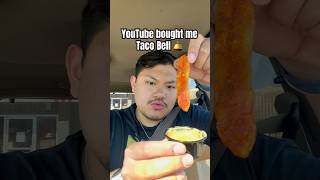 YOUTUBE BOUGHT ME TACO BELL 🔔 dsanglay tacobell asmr mukbang [upl. by Eihtak951]