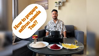 How to prepare saffron masala tea SAFFRONREAL SaffronPatriot foryou fypシ゚viral subscribe [upl. by Namolos553]