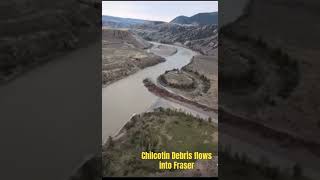 Chilcotin River landslide chilcoltin fraserriver update mudslide bcnews britishcolumbia [upl. by Laktasic44]