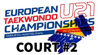 European U21 Taekwondo Championships  Sarajevo 2024  Court 2 [upl. by Enovahs]