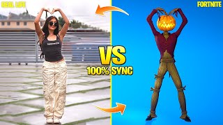 FORTNITE DANCES IN REAL LIFE Committed Stupid In Love Dimensional Tiktok and Icon Series Dances [upl. by Hgalehs]