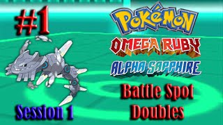 Pokemon ORAS Online Battles Doubles Session 1 Part 1 [upl. by Marienthal]