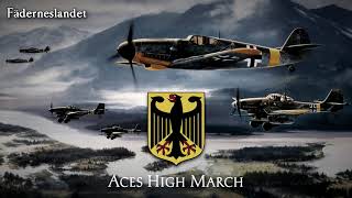 Fictional March of the German Luftwaffe  quotAces High Marchquot [upl. by Asher669]