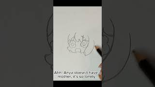 Anya Forger ✨ anya anyaforger spyxfamily anime drawing drawingtutorial drawingtutorials [upl. by Atirak]