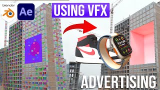 How To Create CGI Ads Using VFX in Blender  Blender VFX Tutorial [upl. by Eneliak198]