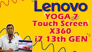 Lenovo Laptop Yoga 7 14IRL8 Latest 2023 Intel Core i71360P 100 sRGB Touch 360 2 in1 Unboxing Hindi [upl. by Vanhook723]