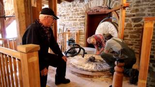 Dressing the Millstones  Old Stone Mill Delta Ontario [upl. by May731]