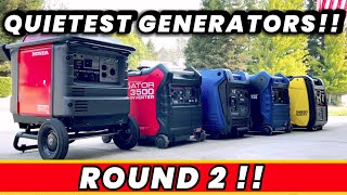 QUIETEST INVERTER GENERATORS Tested [upl. by Fischer547]